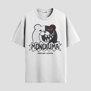 Playera urbana de anime y gaming ExtraLife MX, corte Standard Fit unisex ligero y transpirable en color Deep Black y Pure White, ropa de uso diario para gym y casual.