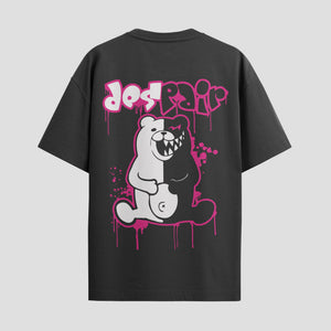 Playera urbana de anime y gaming ExtraLife MX, corte Standard Fit unisex ligero y transpirable en color Deep Black y Pure White, ropa de uso diario para gym y casual.