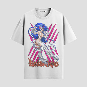 Playera urbana de anime y gaming ExtraLife MX, corte Standard Fit unisex ligero y transpirable en color Deep Black y Pure White, ropa de uso diario para gym y casual.