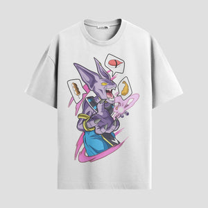 Playera urbana de anime y gaming ExtraLife MX, corte Standard Fit unisex ligero y transpirable en color Deep Black y Pure White, ropa de uso diario para gym y casual.