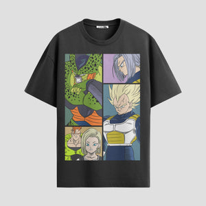 Playera urbana de anime y gaming ExtraLife MX, corte Standard Fit unisex ligero y transpirable en color Deep Black y Pure White, ropa de uso diario para gym y casual.
