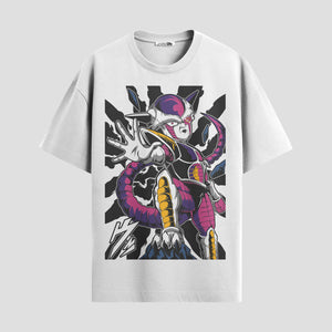 Playera urbana de anime y gaming ExtraLife MX, corte Standard Fit unisex ligero y transpirable en color Deep Black y Pure White, ropa de uso diario para gym y casual.