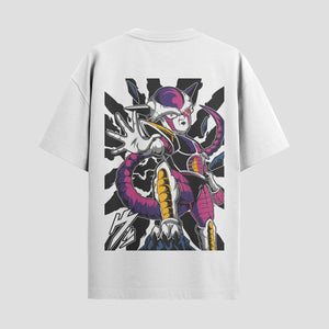 Playera urbana de anime y gaming ExtraLife MX, corte Standard Fit unisex ligero y transpirable en color Deep Black y Pure White, ropa de uso diario para gym y casual.
