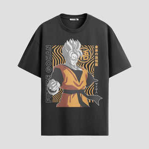 Playera urbana de anime y gaming ExtraLife MX, corte Standard Fit unisex ligero y transpirable en color Deep Black y Pure White, ropa de uso diario para gym y casual.