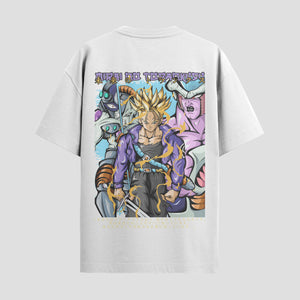 Playera urbana de anime y gaming ExtraLife MX, corte Standard Fit unisex ligero y transpirable en color Deep Black y Pure White, ropa de uso diario para gym y casual.