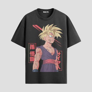 Playera urbana de anime y gaming ExtraLife MX, corte Standard Fit unisex ligero y transpirable en color Deep Black y Pure White, ropa de uso diario para gym y casual.