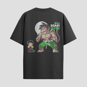 Playera urbana de anime y gaming ExtraLife MX, corte Standard Fit unisex ligero y transpirable en color Deep Black y Pure White, ropa de uso diario para gym y casual.