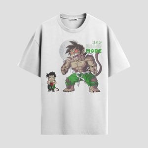 Playera urbana de anime y gaming ExtraLife MX, corte Standard Fit unisex ligero y transpirable en color Deep Black y Pure White, ropa de uso diario para gym y casual.
