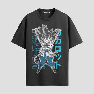 Playera urbana de anime y gaming ExtraLife MX, corte Standard Fit unisex ligero y transpirable en color Deep Black y Pure White, ropa de uso diario para gym y casual.