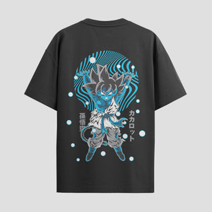 Playera urbana de anime y gaming ExtraLife MX, corte Standard Fit unisex ligero y transpirable en color Deep Black y Pure White, ropa de uso diario para gym y casual.