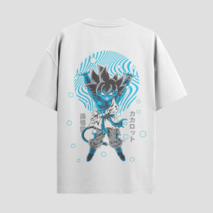 Playera urbana de anime y gaming ExtraLife MX, corte Standard Fit unisex ligero y transpirable en color Deep Black y Pure White, ropa de uso diario para gym y casual.