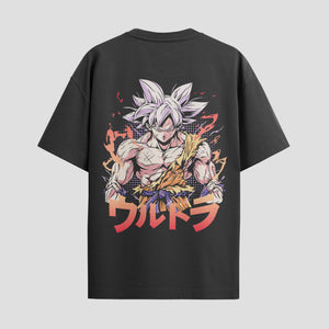 Playera urbana de anime y gaming ExtraLife MX, corte Standard Fit unisex ligero y transpirable en color Deep Black y Pure White, ropa de uso diario para gym y casual.