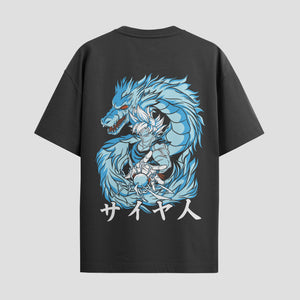 Playera urbana de anime y gaming ExtraLife MX, corte Standard Fit unisex ligero y transpirable en color Deep Black y Pure White, ropa de uso diario para gym y casual.