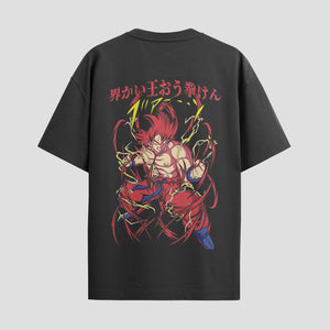 Playera urbana de anime y gaming ExtraLife MX, corte Standard Fit unisex ligero y transpirable en color Deep Black y Pure White, ropa de uso diario para gym y casual.