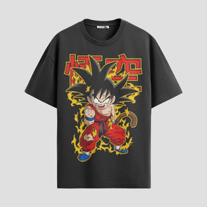 Playera urbana de anime y gaming ExtraLife MX, corte Standard Fit unisex ligero y transpirable en color Deep Black y Pure White, ropa de uso diario para gym y casual.