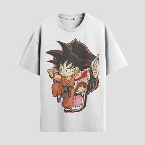 Playera urbana de anime y gaming ExtraLife MX, corte Standard Fit unisex ligero y transpirable en color Deep Black y Pure White, ropa de uso diario para gym y casual.