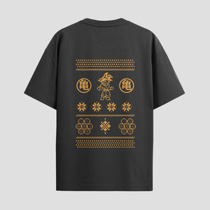 Playera urbana de anime y gaming ExtraLife MX, corte Standard Fit unisex ligero y transpirable en color Deep Black y Pure White, ropa de uso diario para gym y casual.