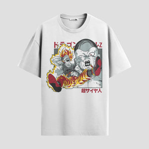 Playera urbana de anime y gaming ExtraLife MX, corte Standard Fit unisex ligero y transpirable en color Deep Black y Pure White, ropa de uso diario para gym y casual.