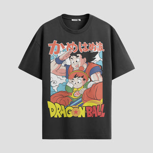 Playera urbana de anime y gaming ExtraLife MX, corte Standard Fit unisex ligero y transpirable en color Deep Black y Pure White, ropa de uso diario para gym y casual.