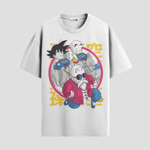Playera urbana de anime y gaming ExtraLife MX, corte Standard Fit unisex ligero y transpirable en color Deep Black y Pure White, ropa de uso diario para gym y casual.