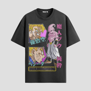 Playera urbana de anime y gaming ExtraLife MX, corte Standard Fit unisex ligero y transpirable en color Deep Black y Pure White, ropa de uso diario para gym y casual.