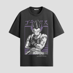 Playera urbana de anime y gaming ExtraLife MX, corte Standard Fit unisex ligero y transpirable en color Deep Black y Pure White, ropa de uso diario para gym y casual.
