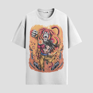 Playera urbana de anime y gaming ExtraLife MX, corte Standard Fit unisex ligero y transpirable en color Deep Black y Pure White, ropa de uso diario para gym y casual.