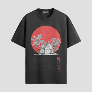 Playera urbana de anime y gaming ExtraLife MX, corte Standard Fit unisex ligero y transpirable en color Deep Black y Pure White, ropa de uso diario para gym y casual.