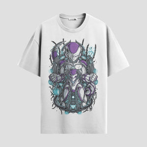 Playera urbana de anime y gaming ExtraLife MX, corte Standard Fit unisex ligero y transpirable en color Deep Black y Pure White, ropa de uso diario para gym y casual.