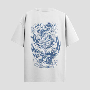 Playera urbana de anime y gaming ExtraLife MX, corte Standard Fit unisex ligero y transpirable en color Deep Black y Pure White, ropa de uso diario para gym y casual.