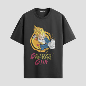 Playera urbana de anime y gaming ExtraLife MX, corte Standard Fit unisex ligero y transpirable en color Deep Black y Pure White, ropa de uso diario para gym y casual.