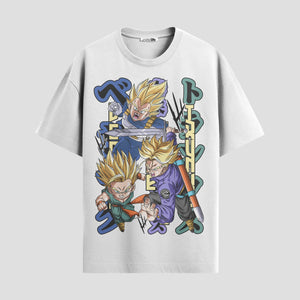 Playera urbana de anime y gaming ExtraLife MX, corte Standard Fit unisex ligero y transpirable en color Deep Black y Pure White, ropa de uso diario para gym y casual.