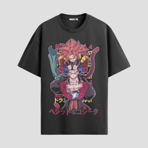 Playera urbana de anime y gaming ExtraLife MX, corte Standard Fit unisex ligero y transpirable en color Deep Black y Pure White, ropa de uso diario para gym y casual.