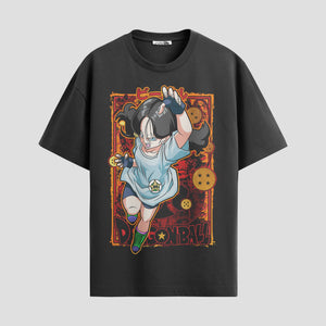 Playera urbana de anime y gaming ExtraLife MX, corte Standard Fit unisex ligero y transpirable en color Deep Black y Pure White, ropa de uso diario para gym y casual.