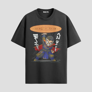 Playera urbana de anime y gaming ExtraLife MX, corte Standard Fit unisex ligero y transpirable en color Deep Black y Pure White, ropa de uso diario para gym y casual.
