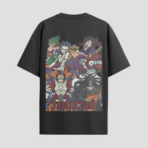 Playera urbana de anime y gaming ExtraLife MX, corte Standard Fit unisex ligero y transpirable en color Deep Black y Pure White, ropa de uso diario para gym y casual.