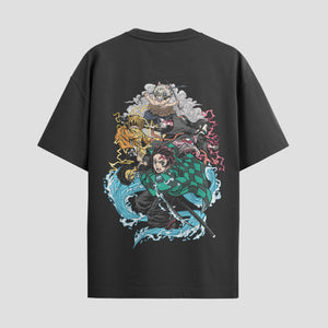 Playera urbana de anime y gaming ExtraLife MX, corte Standard Fit unisex ligero y transpirable en color Deep Black y Pure White, ropa de uso diario para gym y casual.