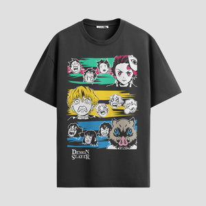 Playera urbana de anime y gaming ExtraLife MX, corte Standard Fit unisex ligero y transpirable en color Deep Black y Pure White, ropa de uso diario para gym y casual.