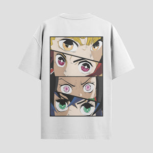 Playera urbana de anime y gaming ExtraLife MX, corte Standard Fit unisex ligero y transpirable en color Deep Black y Pure White, ropa de uso diario para gym y casual.