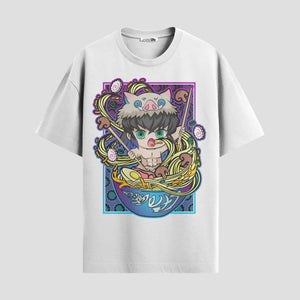 Playera urbana de anime y gaming ExtraLife MX, corte Standard Fit unisex ligero y transpirable en color Deep Black y Pure White, ropa de uso diario para gym y casual.