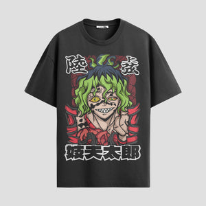 Playera urbana de anime y gaming ExtraLife MX, corte Standard Fit unisex ligero y transpirable en color Deep Black y Pure White, ropa de uso diario para gym y casual.