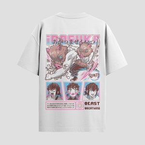 Playera urbana de anime y gaming ExtraLife MX, corte Standard Fit unisex ligero y transpirable en color Deep Black y Pure White, ropa de uso diario para gym y casual.