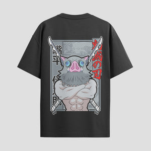 Playera urbana de anime y gaming ExtraLife MX, corte Standard Fit unisex ligero y transpirable en color Deep Black y Pure White, ropa de uso diario para gym y casual.