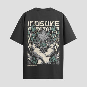 Playera urbana de anime y gaming ExtraLife MX, corte Standard Fit unisex ligero y transpirable en color Deep Black y Pure White, ropa de uso diario para gym y casual.