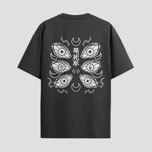 Playera urbana de anime y gaming ExtraLife MX, corte Standard Fit unisex ligero y transpirable en color Deep Black y Pure White, ropa de uso diario para gym y casual.