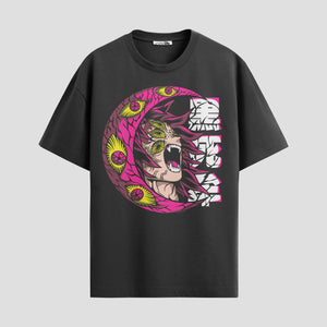 Playera urbana de anime y gaming ExtraLife MX, corte Standard Fit unisex ligero y transpirable en color Deep Black y Pure White, ropa de uso diario para gym y casual.