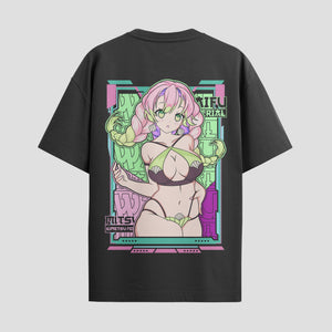 Playera urbana de anime y gaming ExtraLife MX, corte Standard Fit unisex ligero y transpirable en color Deep Black y Pure White, ropa de uso diario para gym y casual.