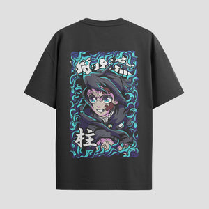 Playera urbana de anime y gaming ExtraLife MX, corte Standard Fit unisex ligero y transpirable en color Deep Black y Pure White, ropa de uso diario para gym y casual.