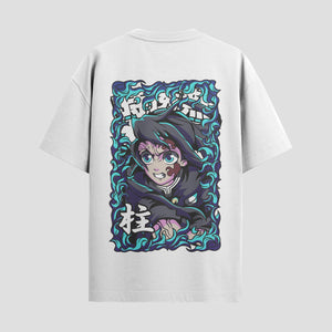 Playera urbana de anime y gaming ExtraLife MX, corte Standard Fit unisex ligero y transpirable en color Deep Black y Pure White, ropa de uso diario para gym y casual.