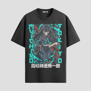 Playera urbana de anime y gaming ExtraLife MX, corte Standard Fit unisex ligero y transpirable en color Deep Black y Pure White, ropa de uso diario para gym y casual.